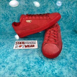 Puma Suede Classic High Risk Red Men's Low Top Classic Lifestyle Shoes